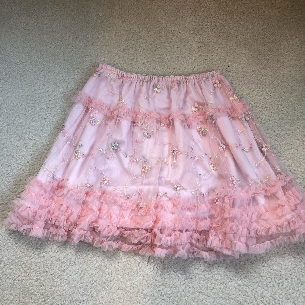 Absolutely stunning NWT embroidered skirt